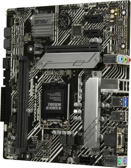 Мат. плата ASUS PRIME H510M-A WIFI (RTL) LGA1200 H510 PCI-E Dsub+HDMI+DPGbLAN WIFI SATA MicroATX 2DDR4 - фото 1 - id-p212710046