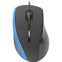 Манипулятор Defender Optical Mouse MM-340 Black&Blue (RTL) USB 3btn+Roll 52344