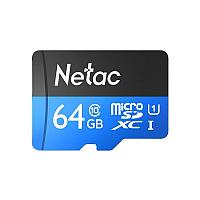 Карта памяти Netac NT02P500STN-064G-S microSDXC Memory Card 64Gb UHS-I U1