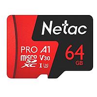 Карта памяти Netac NT02P500PRO-064G-S microSDXC Memory Card 64Gb A1 V30 UHS-I U3