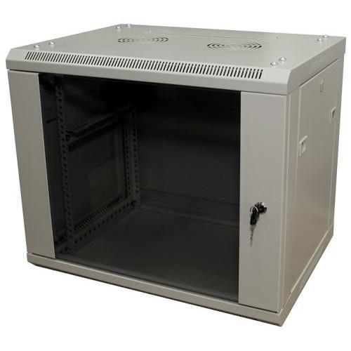 5bites TC6401-12G Шкаф настенный телекоммуникационный серый 12U 600x450 дверь стекло-металл - фото 1 - id-p203918125