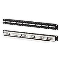 Hyperline PPHD-19-48-8P8C-C5e-110D Патч-панель высокой плотности 19", 1U, 48 портов RJ-45, категория 5e, Dual