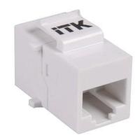 Проходной адаптер ITK CS7-1C5EU кат.5E UTP, RJ45-RJ45, тип Keystone Jack