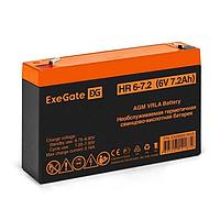 Аккумулятор Exegate HR 6-7.2 (6V 7.2Ah) для UPS EX285651RUS
