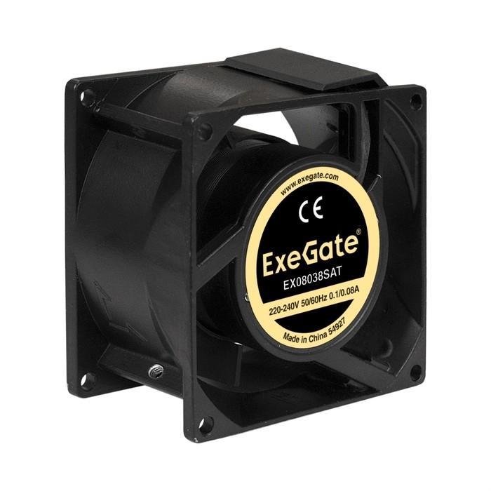 Exegate EX289002RUS Вентилятор 220В ExeGate EX08038SAT (80x80x38 мм, Sleeve bearing (подшипник скольжения), - фото 1 - id-p212705483