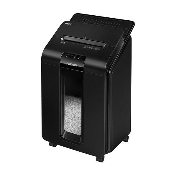 Fellowes Шредер AutoMax 100M FS-4629201 {(секр.P-4)/минирезка/100лист./23лтр./Уничт:скрепки, скобы, - фото 1 - id-p212702883