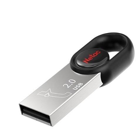 Накопитель 16 Gb USB2.0 Netac UM2 (NT03UM2N-016G-20BK) (без колпачка, металл/пластик, цвет черный) - фото 1 - id-p212734582