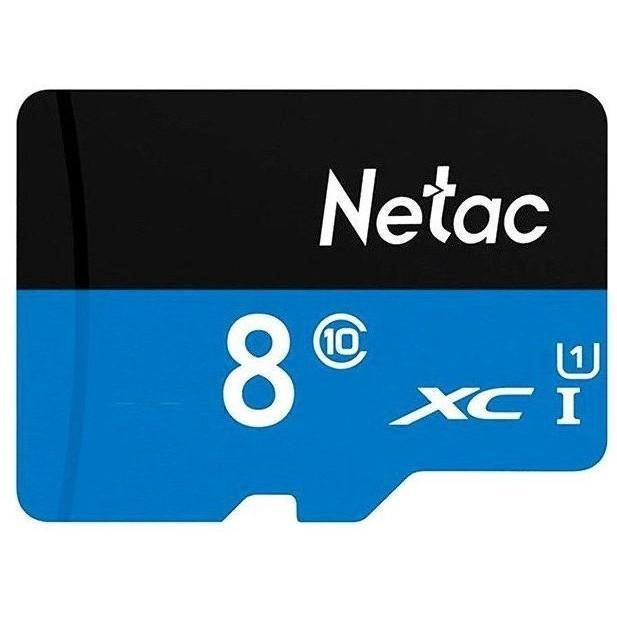 Карта памяти Netac NT02P500STN-008G-S microSDHC Memory Card 8Gb UHS-I U1 Class 10 - фото 1 - id-p212701952