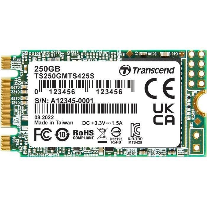 Твердотельный накопитель SSD 250 Gb M.2 2242 B&M 6Gb/s Transcend MTS425 TS250GMTS425S - фото 1 - id-p212732982