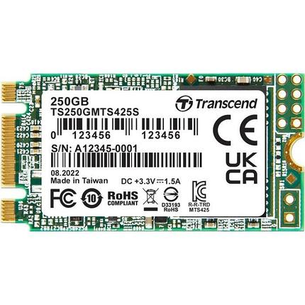 Твердотельный накопитель SSD 250 Gb M.2 2242 B&M 6Gb/s Transcend MTS425 TS250GMTS425S, фото 2