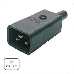 Hyperline CON-IEC320C20 Разъем IEC 60320 C20 220В 16A на кабель, контакты на винтах (плоские выступающие - фото 1 - id-p212719865