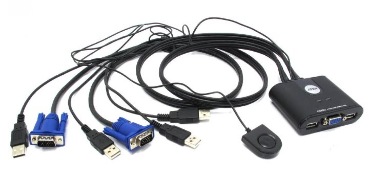 ATEN CS22U-(A7) переключатель 2 PORT USB KVM SWITCH - фото 1 - id-p212707074
