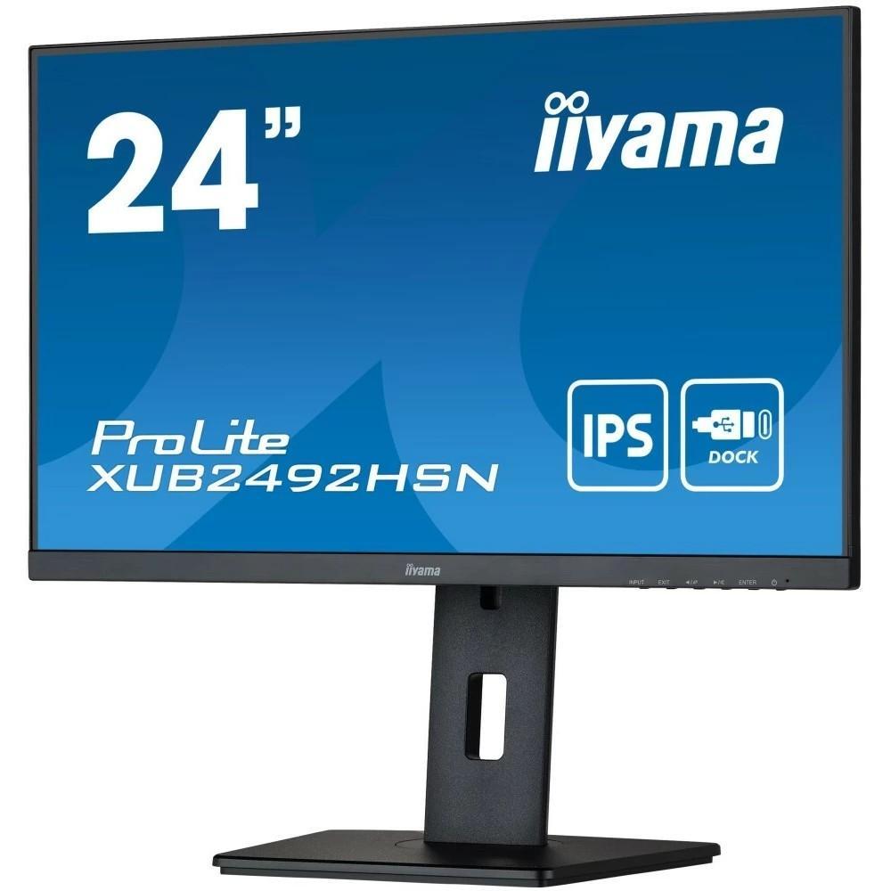 Монитор Iiyama 23.8" ProLite XUB2492HSN-B5 черный IPS LED 16:9 HDMI M/M матовая HAS Piv 250cd 178гр/178гр - фото 1 - id-p218810471