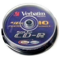 Диск CD-R Verbatim 700Mb 52x sp. уп.10 шт на шпинделе 43437