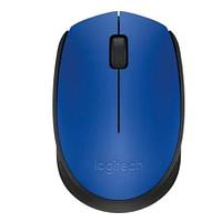 Мышь Logitech M170 синий/черный оптическая (1000dpi) беспроводная USB (2but) (910-004647)