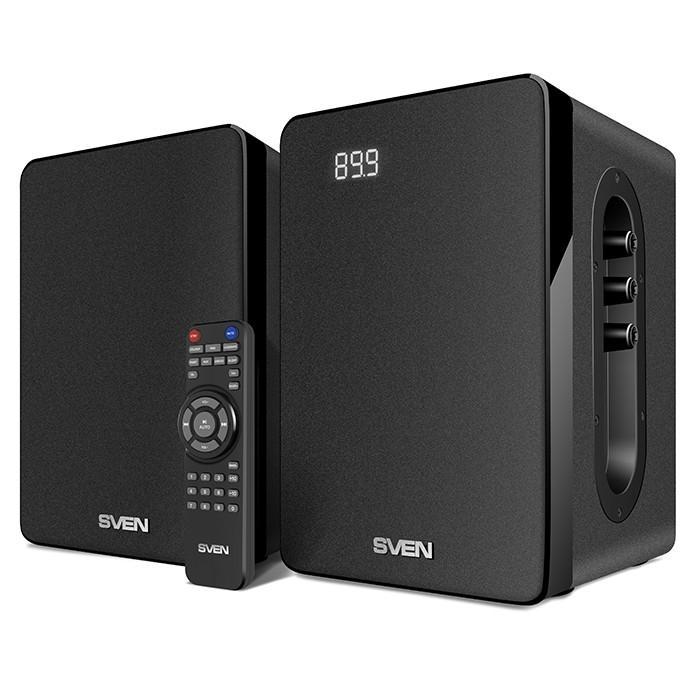 Колонки SVEN SPS-710 Black (2x20W дерево Bluetooth SD FM USB ПДУ) - фото 1 - id-p218189474