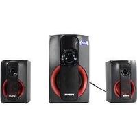 Колонки SVEN SV-015602 MS-304 Black (2x10W +Subwoofer 20W дерево Bluetooth SDUSB FM ПДУ)