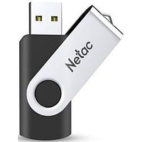 Накопитель 64 Gb USB2.0 Netac U505 NT03U505N-064G-20BK (USB 2.0 Type-A, раскладной корпус, металл/пластик,