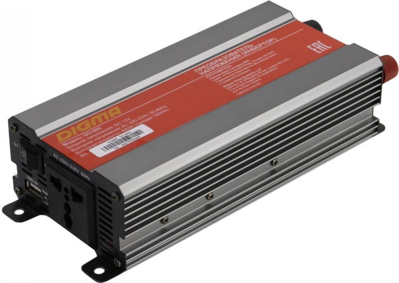 Digma DCI-800 Автомобильный преобразователь напряжения 12-220V (800W) - фото 1 - id-p212713302