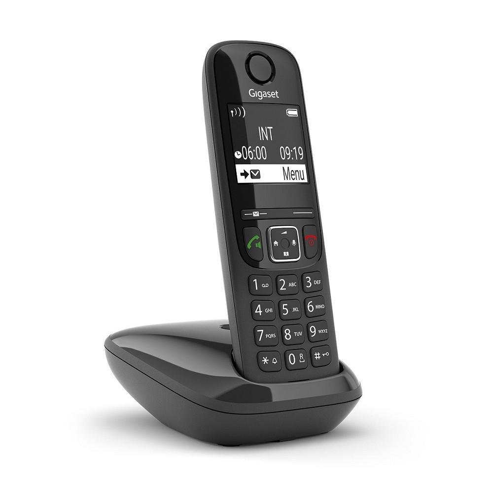 Р/Телефон Dect Gigaset AS690 RUS SYS черный АОН - фото 1 - id-p212713321