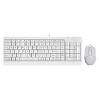 Клавиатура + мышь A4Tech Fstyler F1512 клав:белый мышь:белый USB (F1512 WHITE)