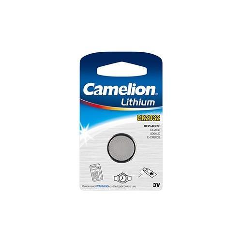 Camelion CR2032 BL-1 (CR2032-BP1, батарейка литиевая,3V) (1 шт. в уп-ке) - фото 1 - id-p212720718