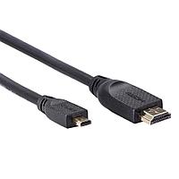 Кабель HDMI-19M --MicroHDMI-19M ver 2.0 1.5m VCOM CG587-1.5M