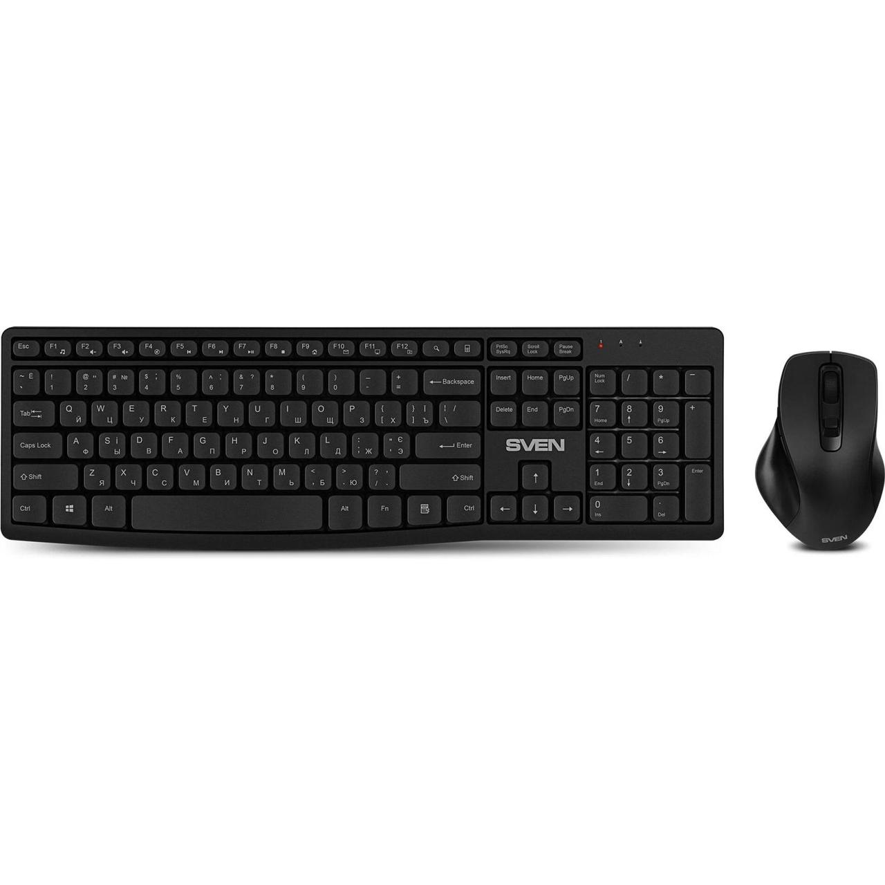 Беспроводной набор клавиатура+мышь SVEN KB-C3500W SV-021108 (2,4 GHz, 106 кл, 800-1600DPI)