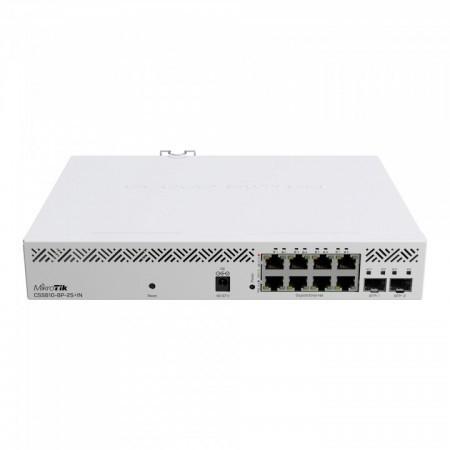 Mikrotik CSS610-8P-2S+IN PoE-коммутатор, 8х 1G RJ45, 2х SFP+, раздача PoE 140 Вт, SwitchOS Lite - фото 1 - id-p214265077