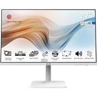 Монитор MSI 27" Modern MD272PW белый IPS LED 16:9 HDMI M/M матовая HAS Piv 250cd 178гр/178гр 1920x1080 75Hz DP