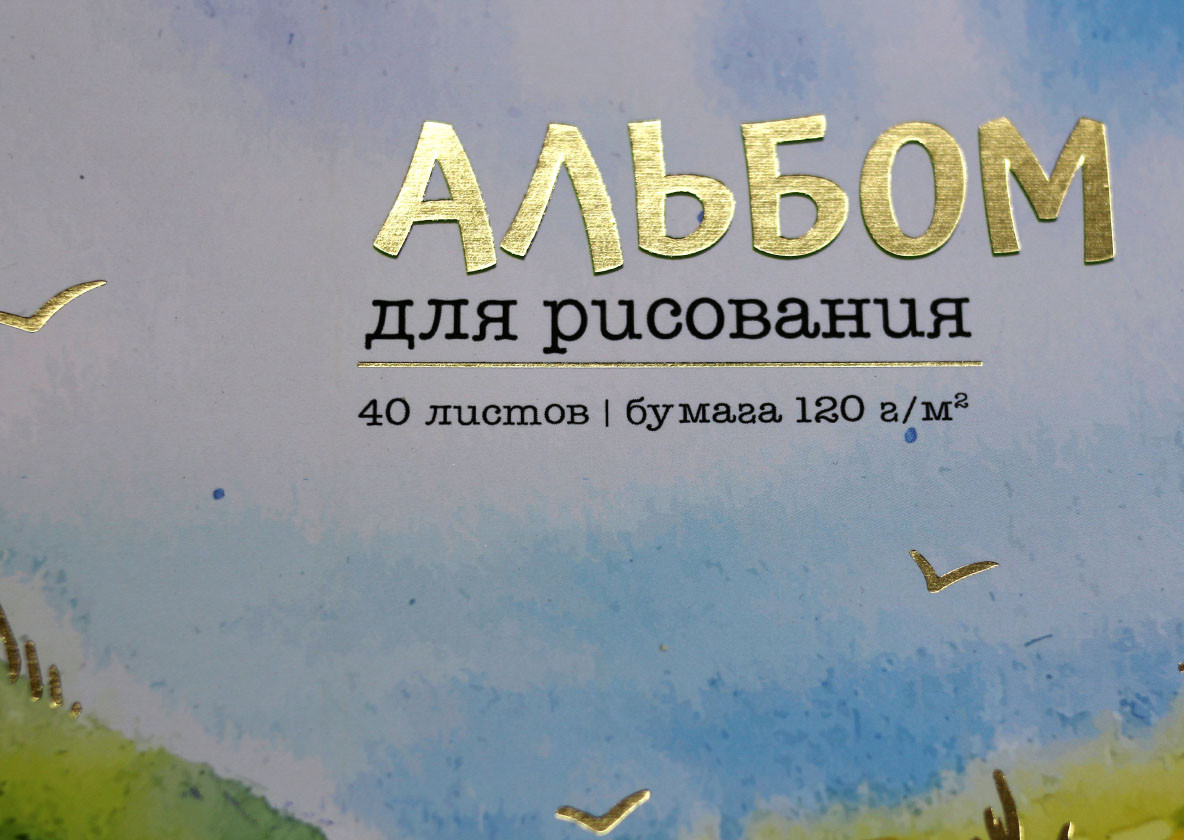 Альбом для рисования А4 «Полиграф Принт» 40 л., «Луга» - фото 2 - id-p220115505