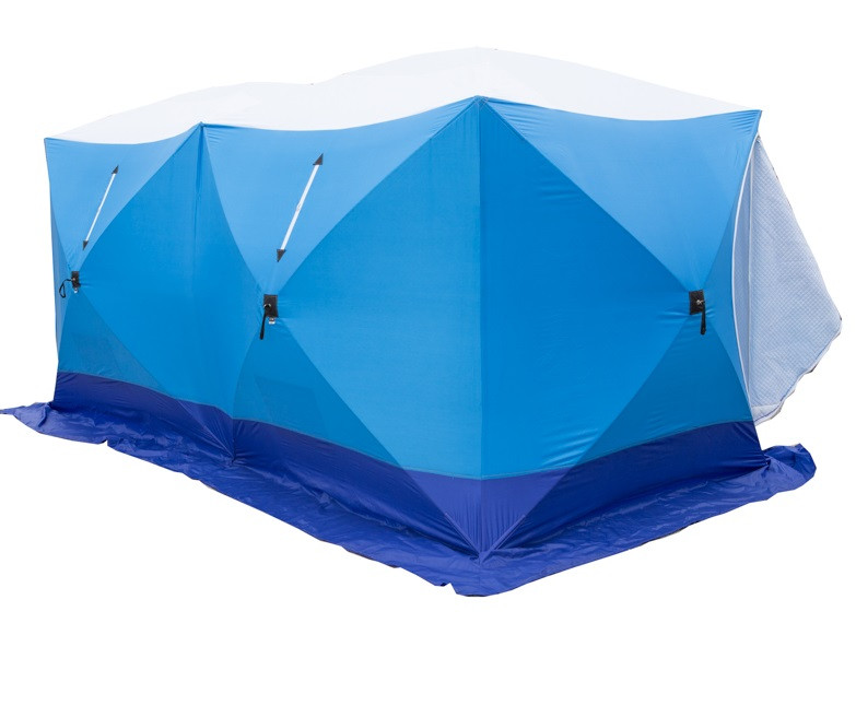 Палатка зимняя СТЭК КУБ 3 Т ДУБЛЬ трехслойная, дышащая (2.2х4.4х2.05 м) - фото 1 - id-p220115863