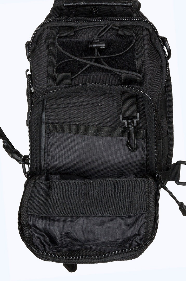 Сумка-рюкзак с одной лямкой Schulter Реплика США (Black) - фото 2 - id-p220115893