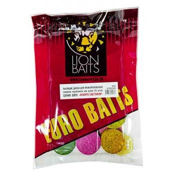 Lion baits Пылящие диски для прикармливания Флюро-Светофор "Краб и ракушка" 15шт