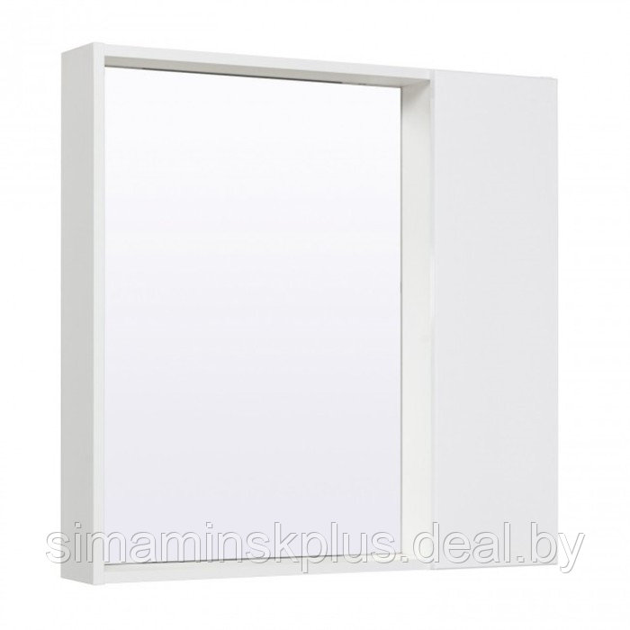 Шкаф-зеркало "Манхэттен 75" белый, универсальный - фото 1 - id-p220116324