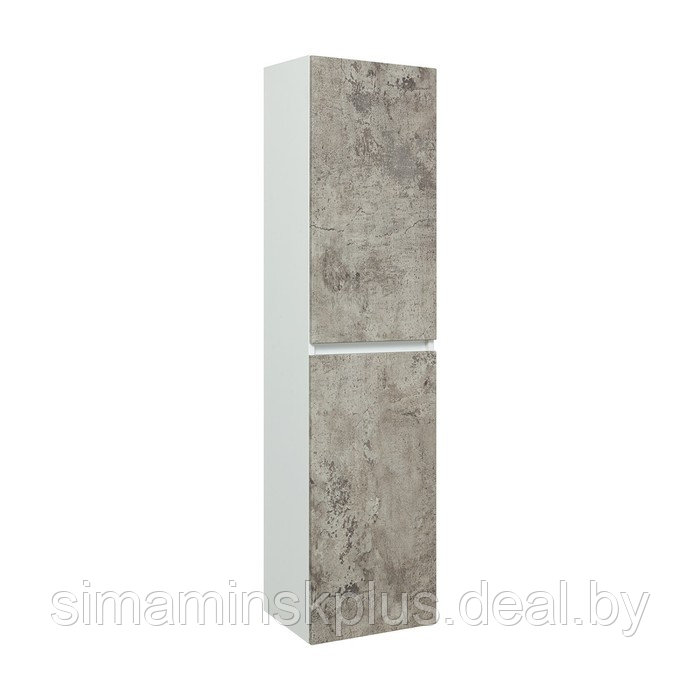 Пенал "Манхэттен 35" серый бетон, подвесной, универсальный - фото 1 - id-p220116385