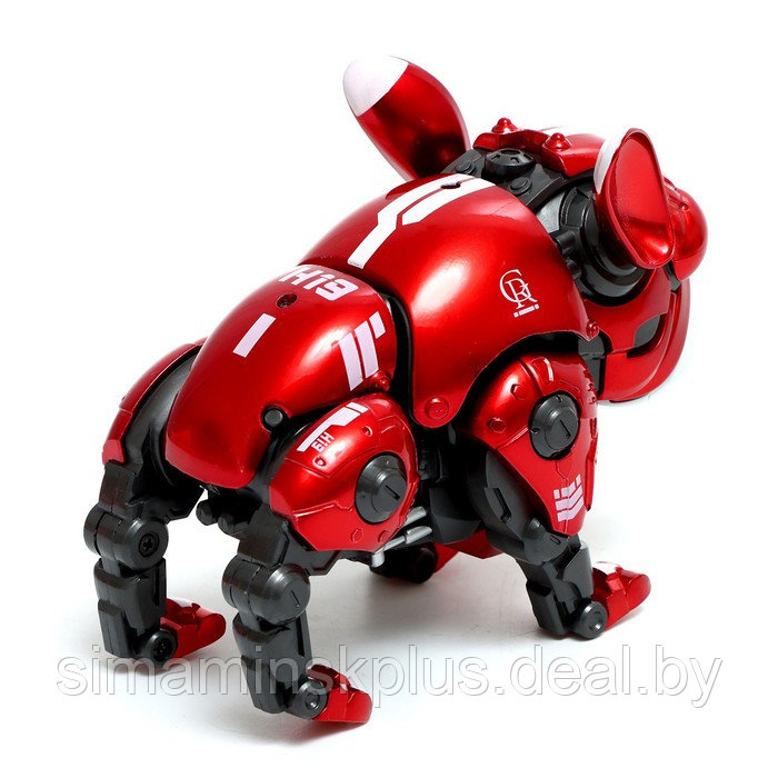 Робот-собака "Бакс", световые, звуковые эффекты, металлический - фото 4 - id-p220117167