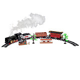 Железная дорога «Классика», радиоуправление, свет и звук, с дымом, работает от аккумулятора, фото 3
