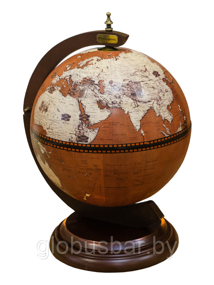 Глобус-бар настольный,современная карта мира на английском языке - фото 8 - id-p205739439
