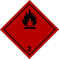 Наклейка "Знак опасности ПО ДОПОГ"