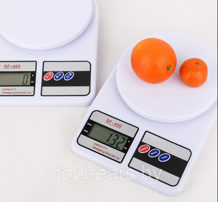 Электронные кухонные весы Electronic Kitchen Scale SF-400 / Настольные весы до 10 кг. - фото 2 - id-p220122057