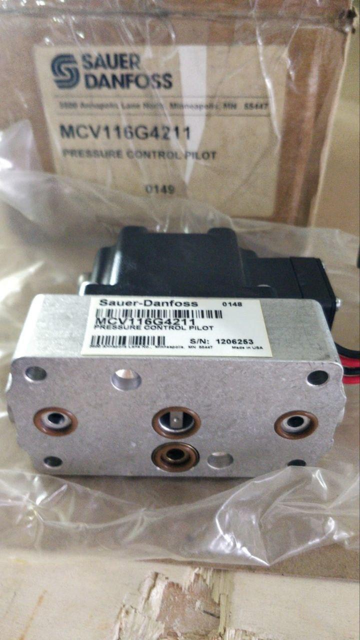 Электромагнитный клапан (регулятор давления) Sauer Danfoss MCV116G4211 для гидронасосов Sauer Danfoss серии 90 - фото 3 - id-p220124361