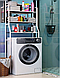 Стеллаж - полка напольная трехъярусная Washing machine storage rack для ванной комнаты над стиральной машиной, фото 9