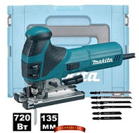 Лобзик Makita 4351FCT J (720 Вт, подсветка, набор пилок, кейс MakPac)