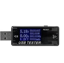 USB тестер 8 в 1 цветной экран, 4-30V, 5A, измеритель ёмкости