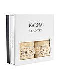Комплект махровых полотенец с вышивкой "KARNA" COUNTRY 2 шт. арт. 3862 (V2), фото 6