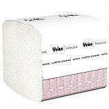 Салфетки бумажные Veiro Professional Premium, 250 шт/упак, 100% целлюлоза, цвет белый, 11*22.5, 1 слой, фото 2