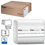 Салфетки бумажные Veiro Professional Comfort V-сложения, 220 шт/упак, целлюлоза, цвет белый, 21*16, 2 слоя, фото 2