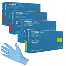 MERCATOR, Nitrylex Classic, перчатки нитриловые, 100шт/упак, размеры - XS,S,M,L,XL  (Цена без НДС)