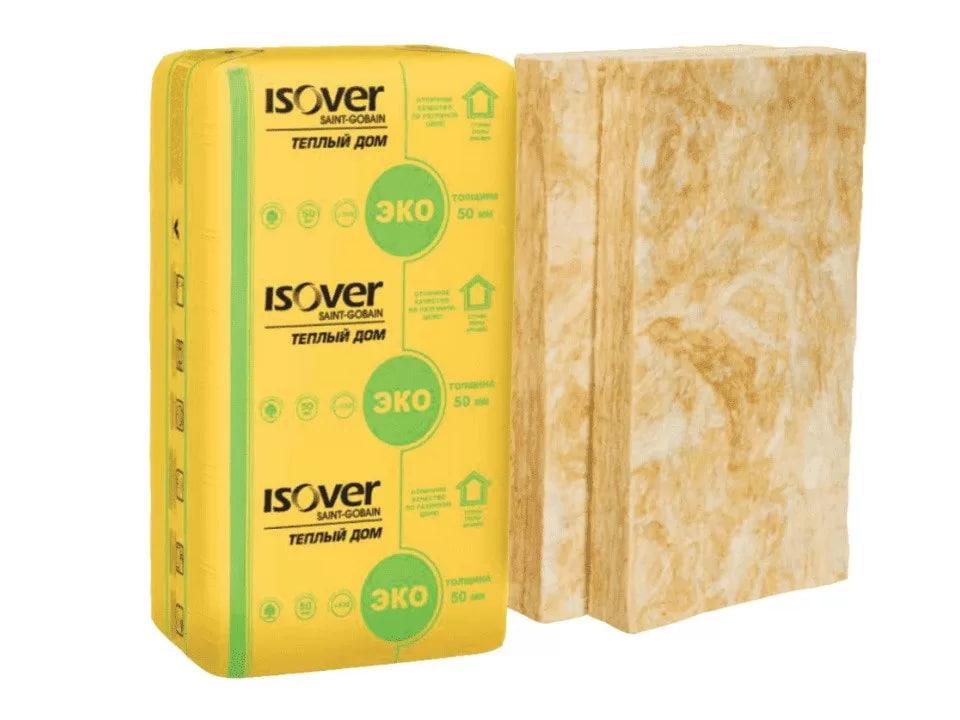 Утеплитель ISOVER Изовер Теплый Дом 1170*610*100мм 4.99 м2 минеральная вата